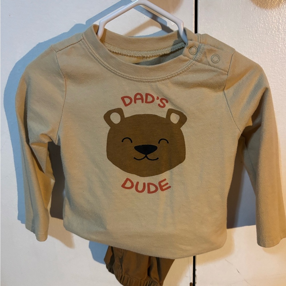 Dad's Dude Bear Graphic Kids Shirt